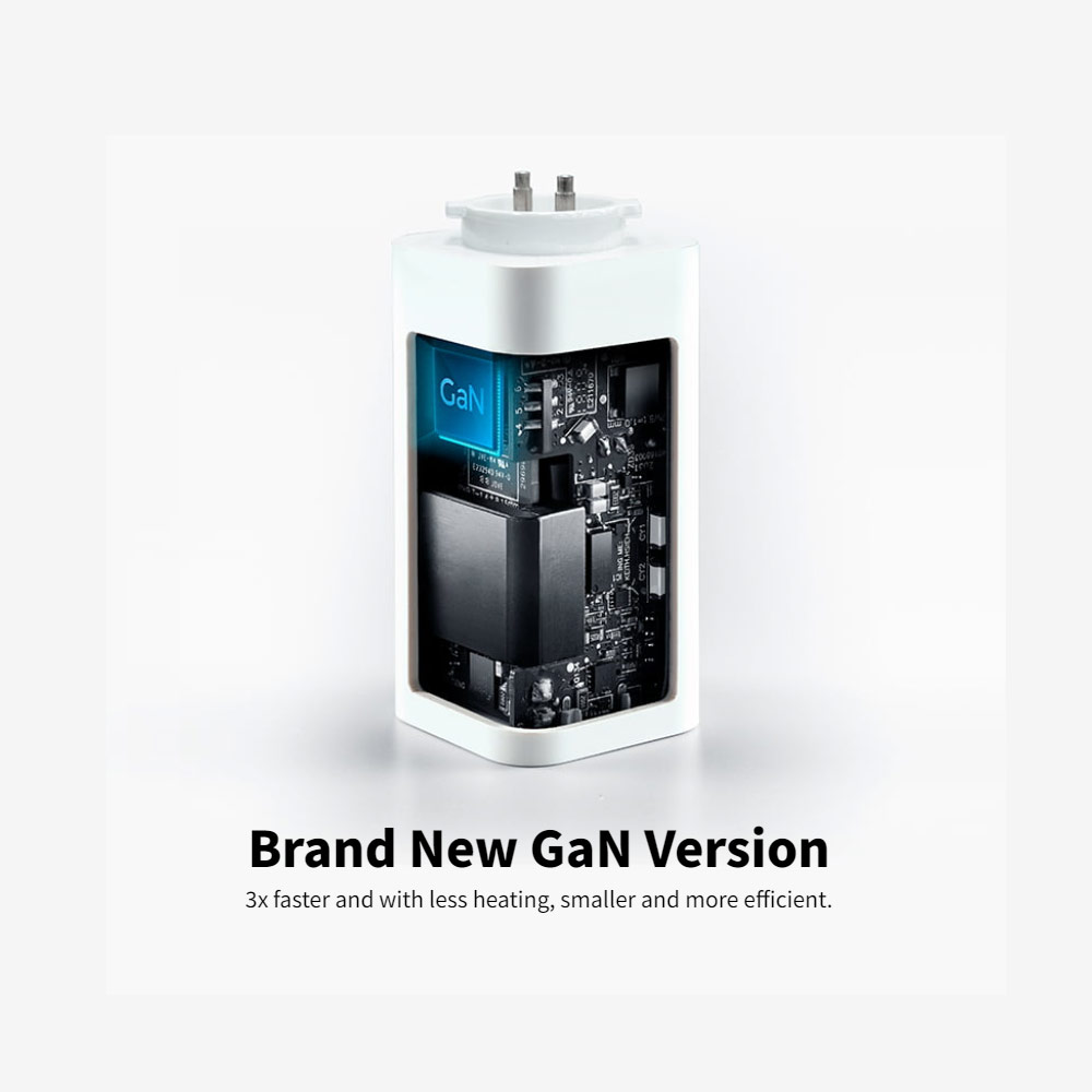 Picture of Innergie C6 60W PD PPS USB-C Power Delivery Fast Charge Small Compact Mini Wall Charger UK with Cable TIP for Asus HP Lenovo Dell Acer Laptop Notebook