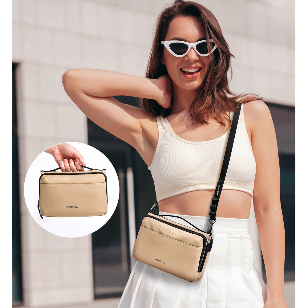 Picture of Innostyle FlexiCarry Crossbody Sling Shoulder Hand Carry Urban Style Bag Travel Bag (Dune Dawn)
