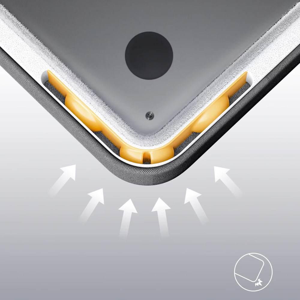 Picture of Innostyle Guardian Tech Sleeve Shock Proof Laptop Notebook Sleeve with accessories pouch for up to 16 inches Laptop (Black)