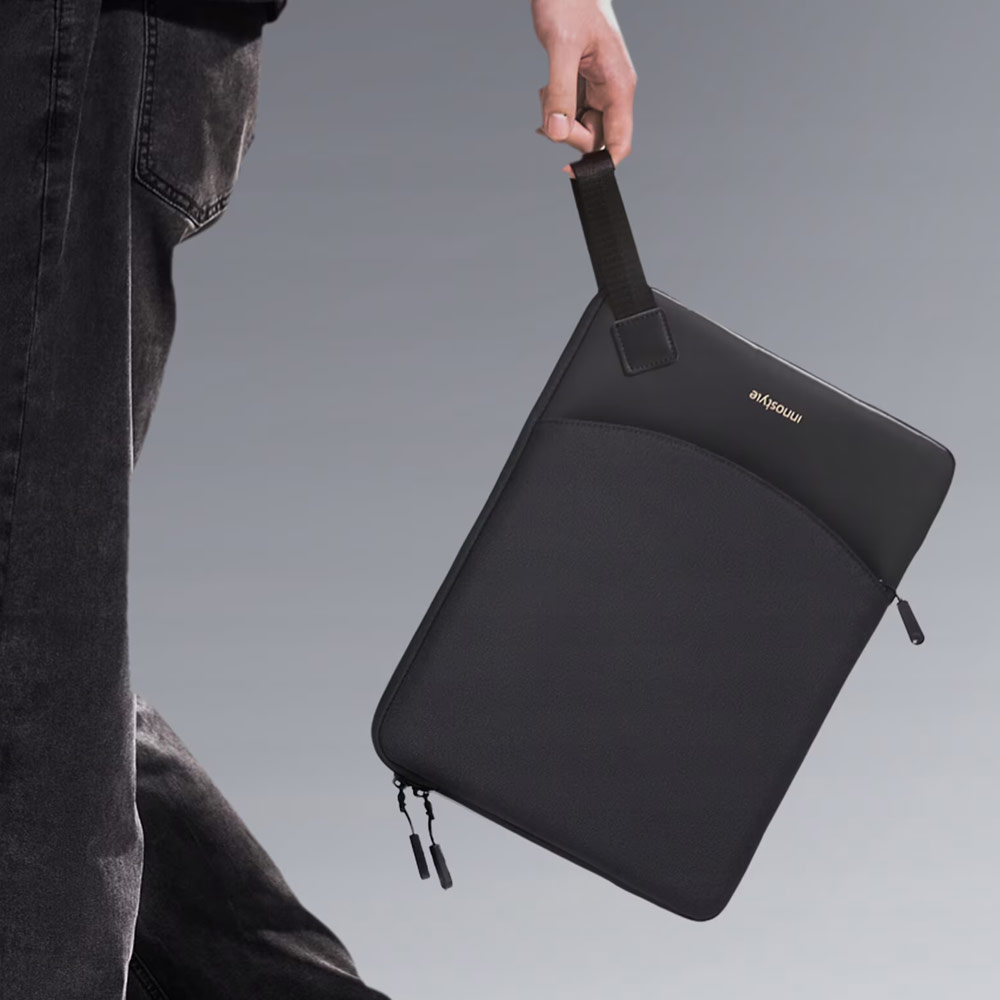 Picture of Innostyle Guardian Tech Sleeve Shock Proof Laptop Notebook Sleeve with accessories pouch for up to 16 inches Laptop (Black)