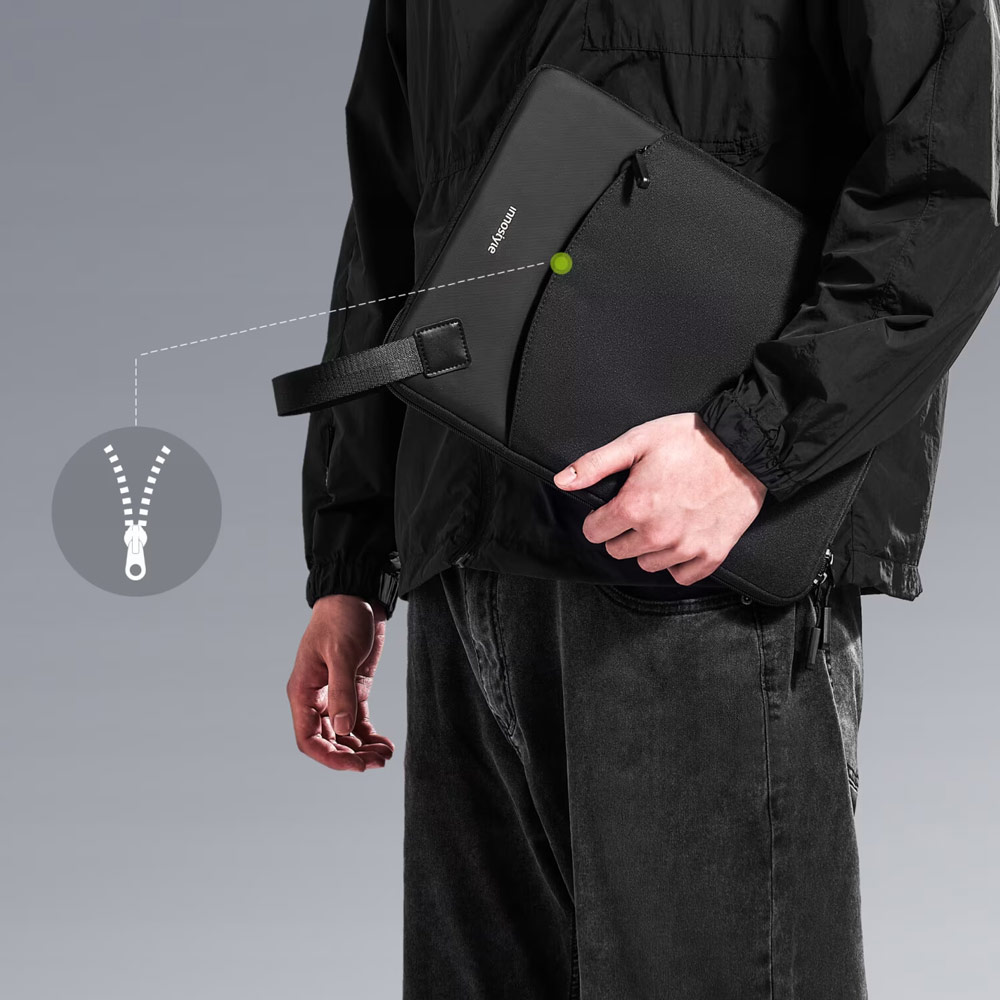 Picture of Innostyle Guardian Tech Sleeve Shock Proof Laptop Notebook Sleeve with accessories pouch for up to 16 inches Laptop (Black)