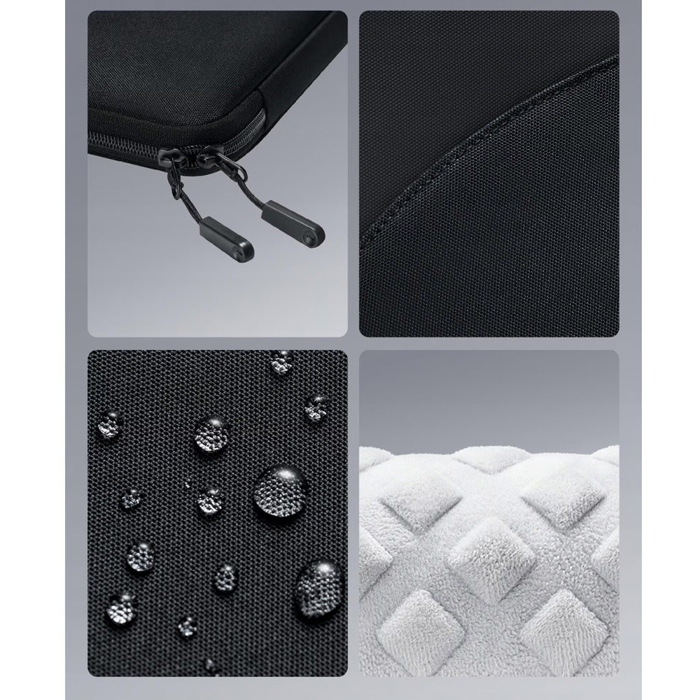 Picture of Innostyle Guardian Tech Sleeve Shock Proof Laptop Notebook Sleeve with accessories pouch for up to 16 inches Laptop (Black)