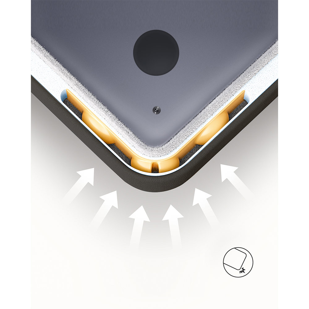 Picture of Innostyle Omiprotect Pro Series Shock Proof Laptop Notebook Hand Carry Sleeve with Front Compartment for up to 16 inches Laptop (Black)