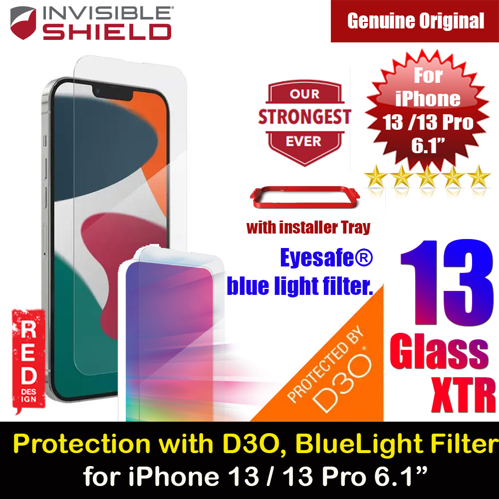 Picture of Invisible Shield Glass XTR D30 Impact Protection Screen Protector Tempered Glass for iPhone 13 iPhone 13 Pro 6.1 (Anti Blue Light ) Apple iPhone 13 6.1- Apple iPhone 13 6.1 Cases, Apple iPhone 13 6.1 Covers, iPad Cases and a wide selection of Apple iPhone 13 6.1 Accessories in Malaysia, Sabah, Sarawak and Singapore 