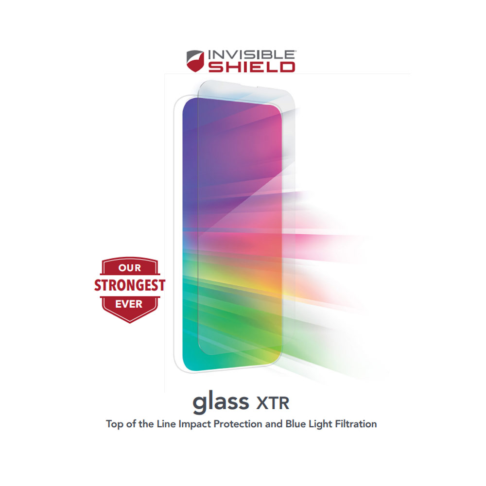 Picture of Apple iPhone 13 6.1 Screen Protector | Invisible Shield Glass XTR D30 Impact Protection Screen Protector Tempered Glass for iPhone 13 iPhone 13 Pro 6.1 (Anti Blue Light )