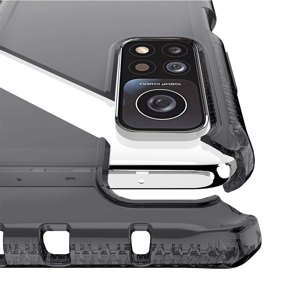 Picture of XiaoMi Mi 10T Pro Mi 10T 5G Case | ITSKINS SPECTRUM CLEAR ANTIMICROBIAL Certified Antishock Protection Case for XiaoMi Mi 10T Pro Mi 10T 5G (Smoke)