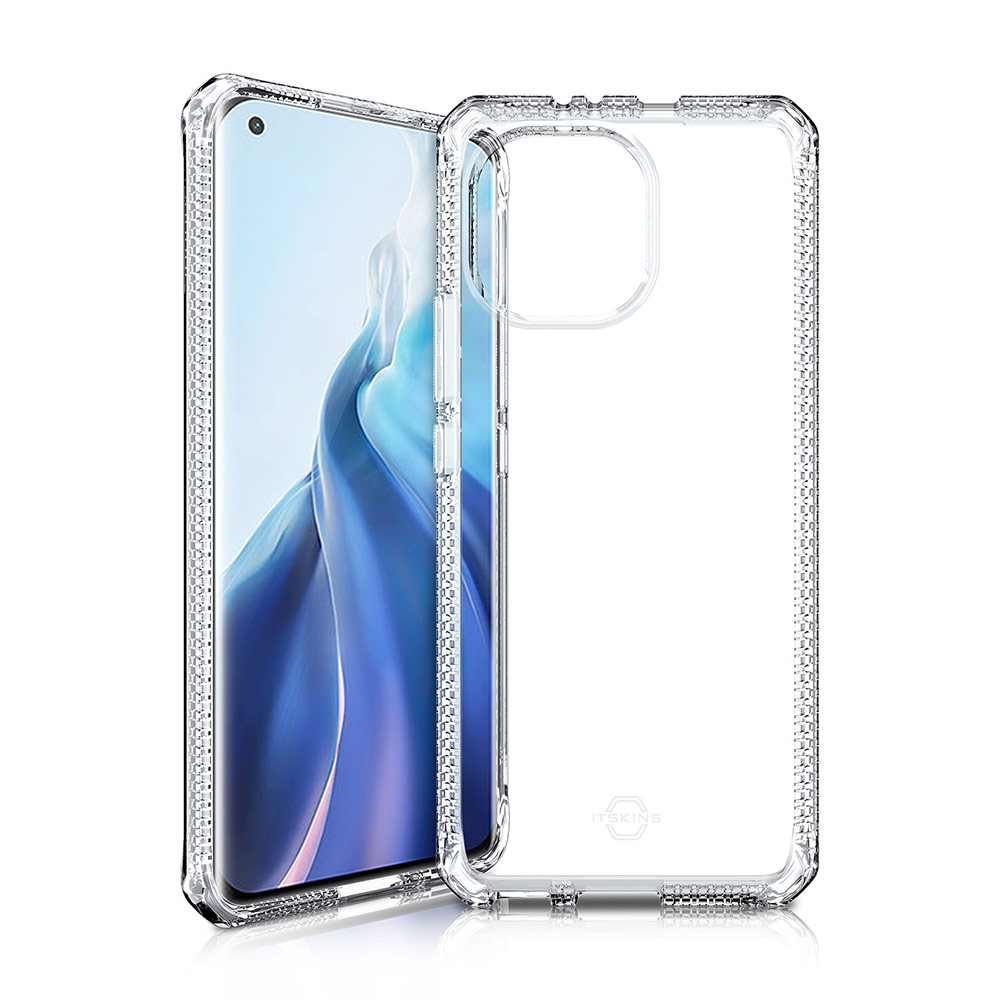 Picture of Xiaomi Mi 11 Case | ITSKINS SPECTRUM CLEAR ANTIMICROBIAL Certified Antishock Protection Case for XiaoMi Mi 11 (Transparent)