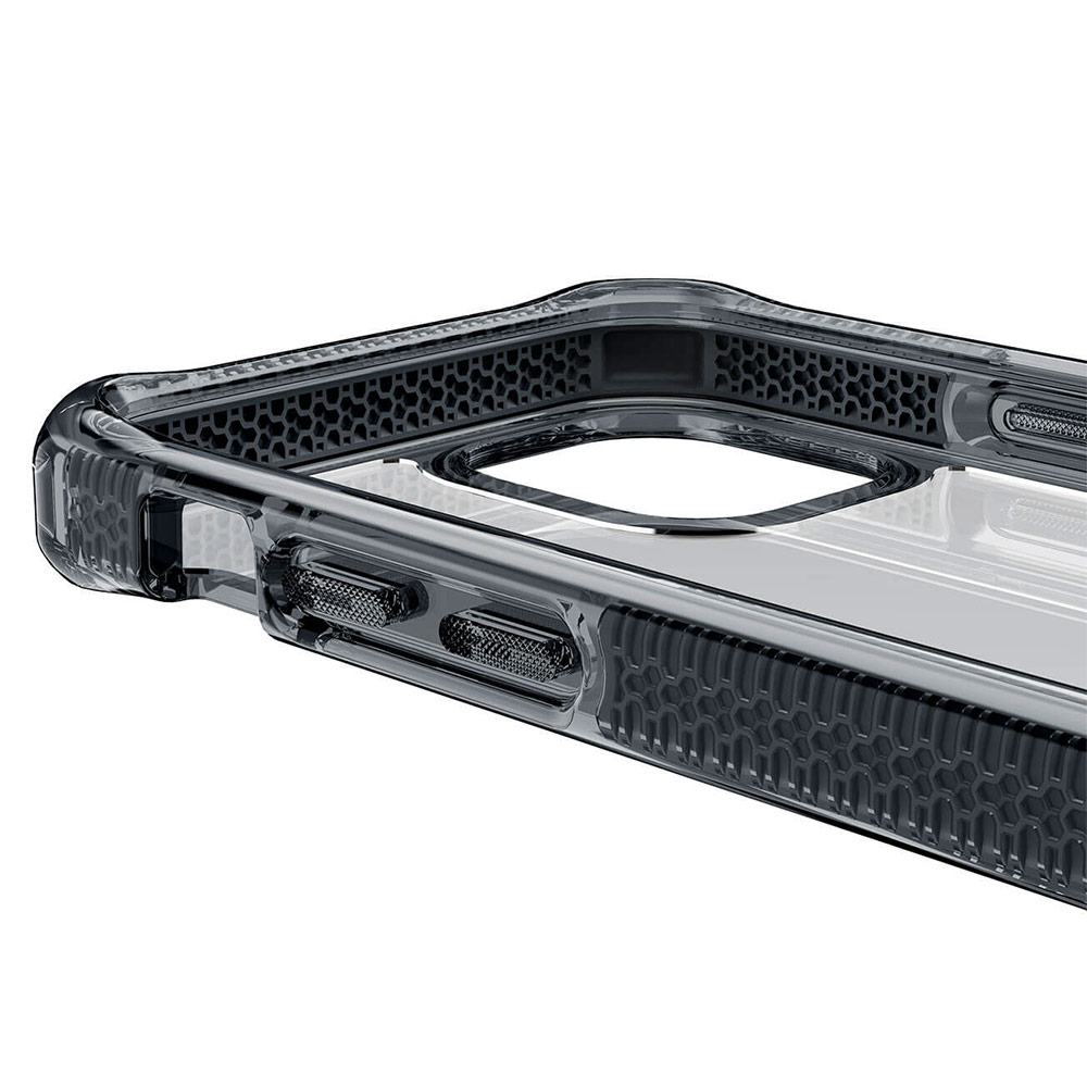 Picture of Apple iPhone 12 Pro Max 6.7 Case | ITSKINS SUPREME CLEAR  ANTIMICROBIAL Certified Extreme Impact Protection Case for Apple iPhone 12 Pro Max 6.7 (Smoke Transparent)