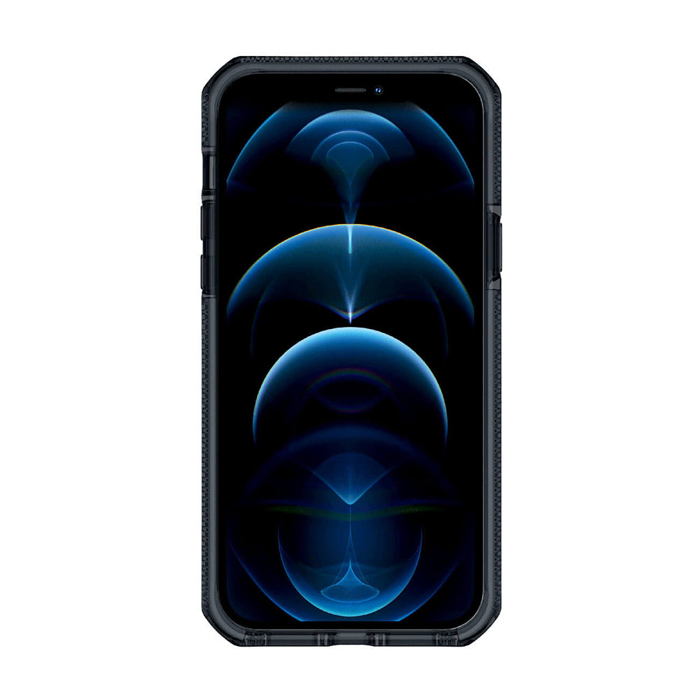 Picture of Apple iPhone 12 Pro Max 6.7 Case | ITSKINS SUPREME CLEAR  ANTIMICROBIAL Certified Extreme Impact Protection Case for Apple iPhone 12 Pro Max 6.7 (Smoke Transparent)