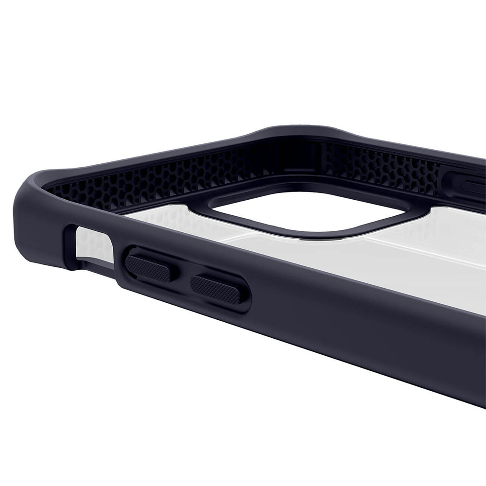 Picture of Apple iPhone 12 6.1 Case | ITSKINS HYBRID SOLID ANTIMICROBIAL Certified Antishock Protection Case for Apple iPhone 12 iPhone 12 Pro 6.1 (Plain Black transparent)