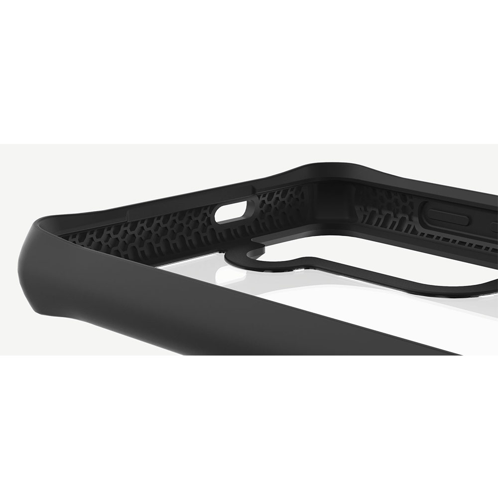 Picture of Samsung Galaxy S21 Ultra 6.8 Case | ITSKINS HYBRID SOLID ANTIMICROBIAL Certified Antishock Protection Case for Samsung Galaxy S21 Ultra 6.8 (Plain Black transparent)