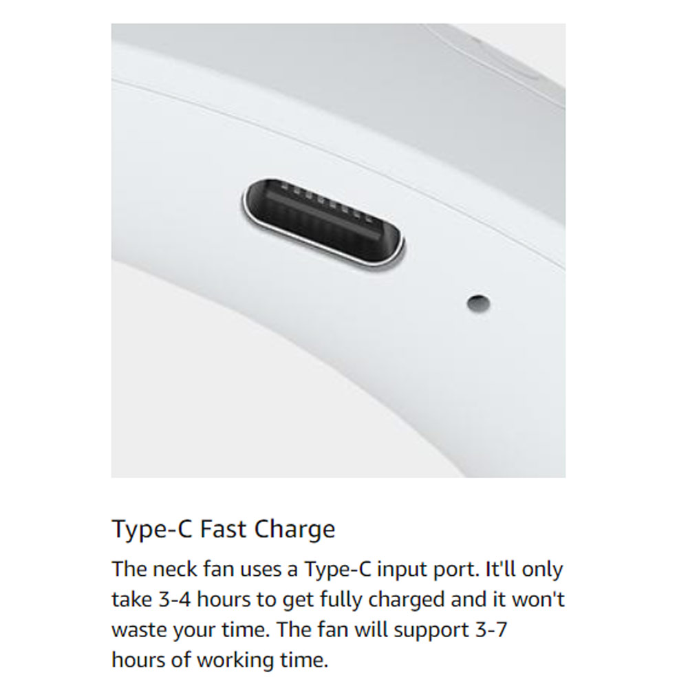 Picture of JISULIFE Malaysia 4 Turbo Bladeless Neck Cooler Portable Neck Fan Hands Free Bladeless Fan 4000mAh Battery Operated Wearable Personal Fan Leafless Rechargeable Headphone Design USB Powered Desk Fan 3 Speeds for Running Badminton Indoor Court Concert Picnic Camping Outdoor Activity FA12R (Grey)