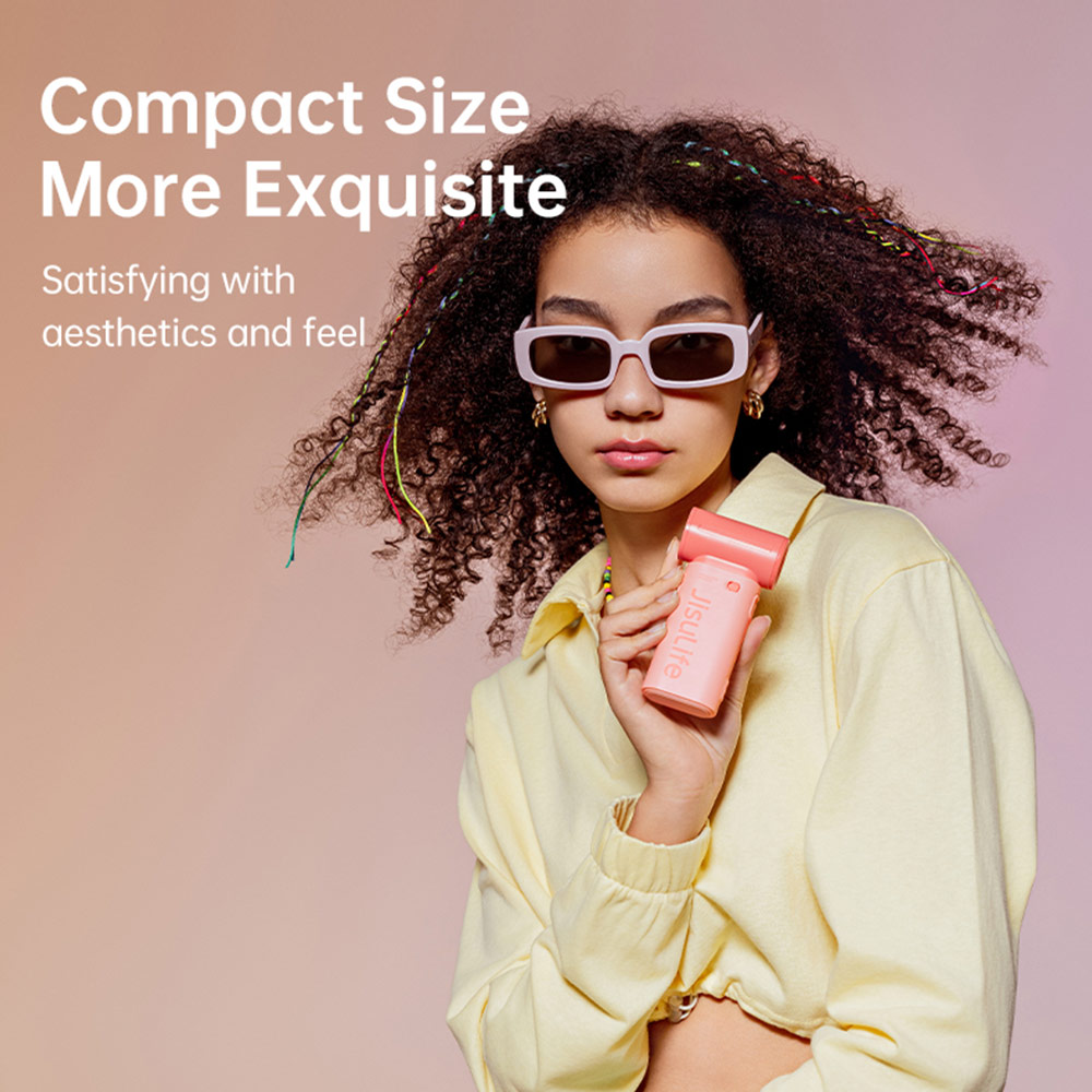 Picture of Jisulife Malaysia Life9 Handheld Fan Ultra Mini Compact Small Pocket Size Portable Handheld Fan Kipas Pegang Tangan Angin Kuat (5000mah Black)