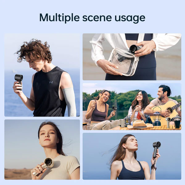 Picture of Jisulife Pro1S 2025 100 Speed Control Aluminum Body Portable Handheld Fan Kipas Jisulife (Gray)