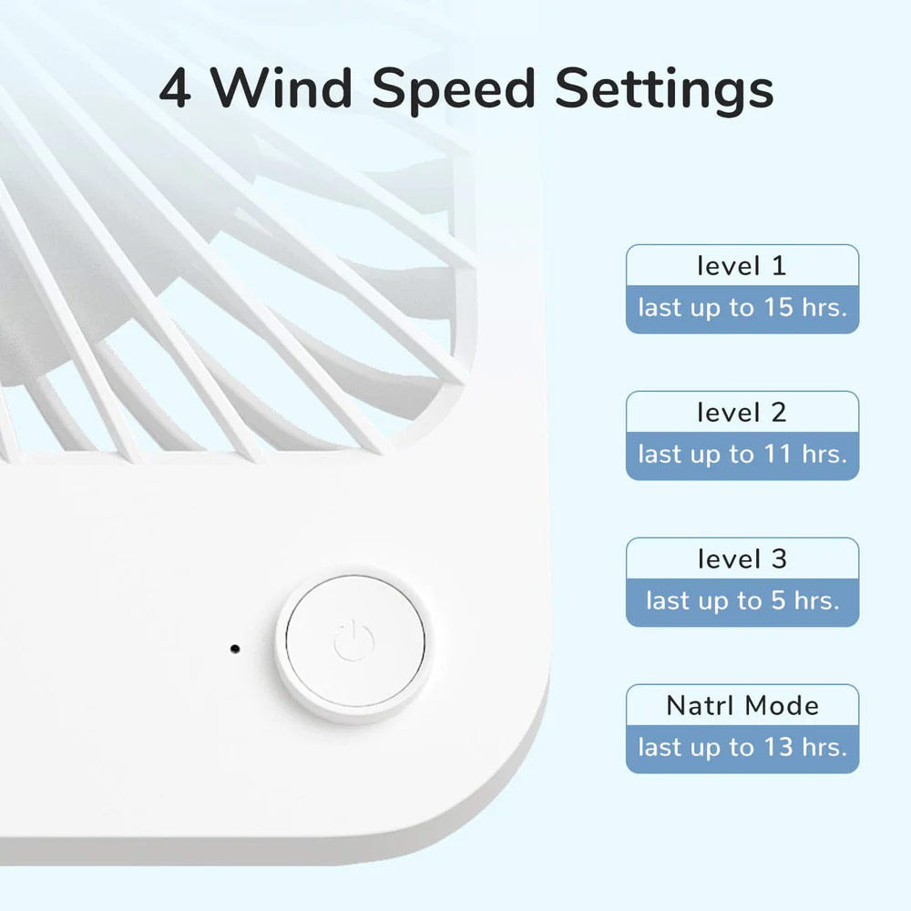 Picture of JISULIFE Malaysia Table Desk Fan Ultra Slim Portable Desktop Fan Strong Airflow Ultra Quiet 4500mAh USB Rechargeable Electric Table Fan for Office Room Travel Outdoor Indoor Picnic Camping (Pink)