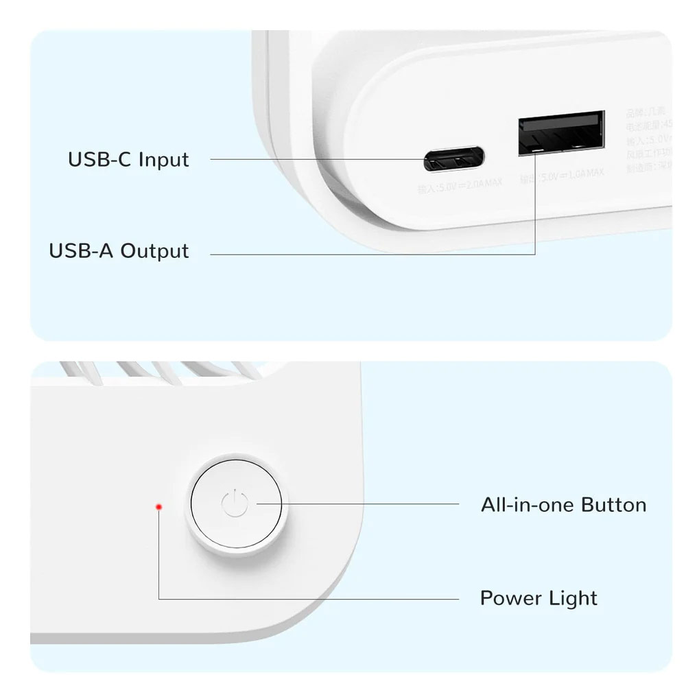 Picture of JISULIFE Malaysia Table Desk Fan Ultra Slim Portable Desktop Fan Strong Airflow Ultra Quiet 4500mAh USB Rechargeable Electric Table Fan for Office Room Travel Outdoor Indoor Picnic Camping (Pink)