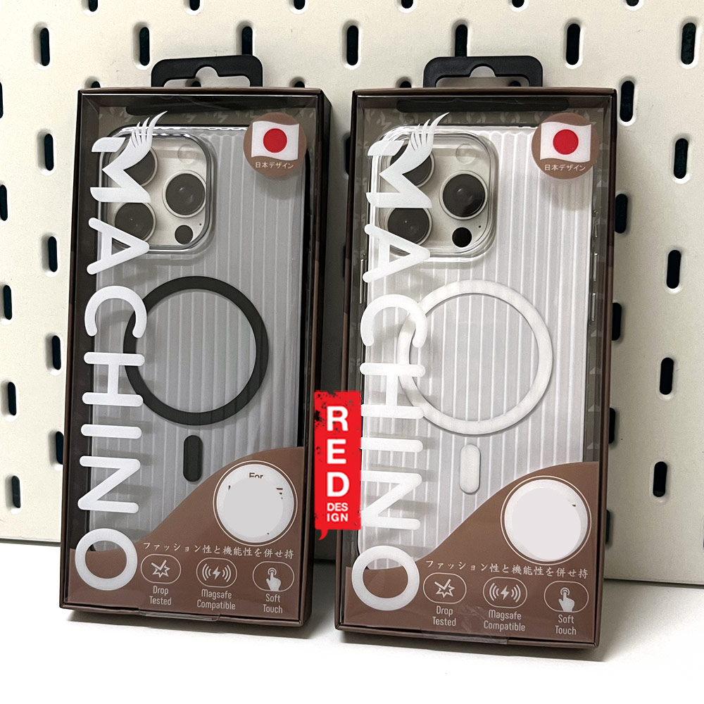 Picture of Apple iPhone 16 6.1 Case | Machino Luggage Design PC Slim Hard Magnetic Compatible Drop Protection Case for iPhone 16 6.1 (Clear)