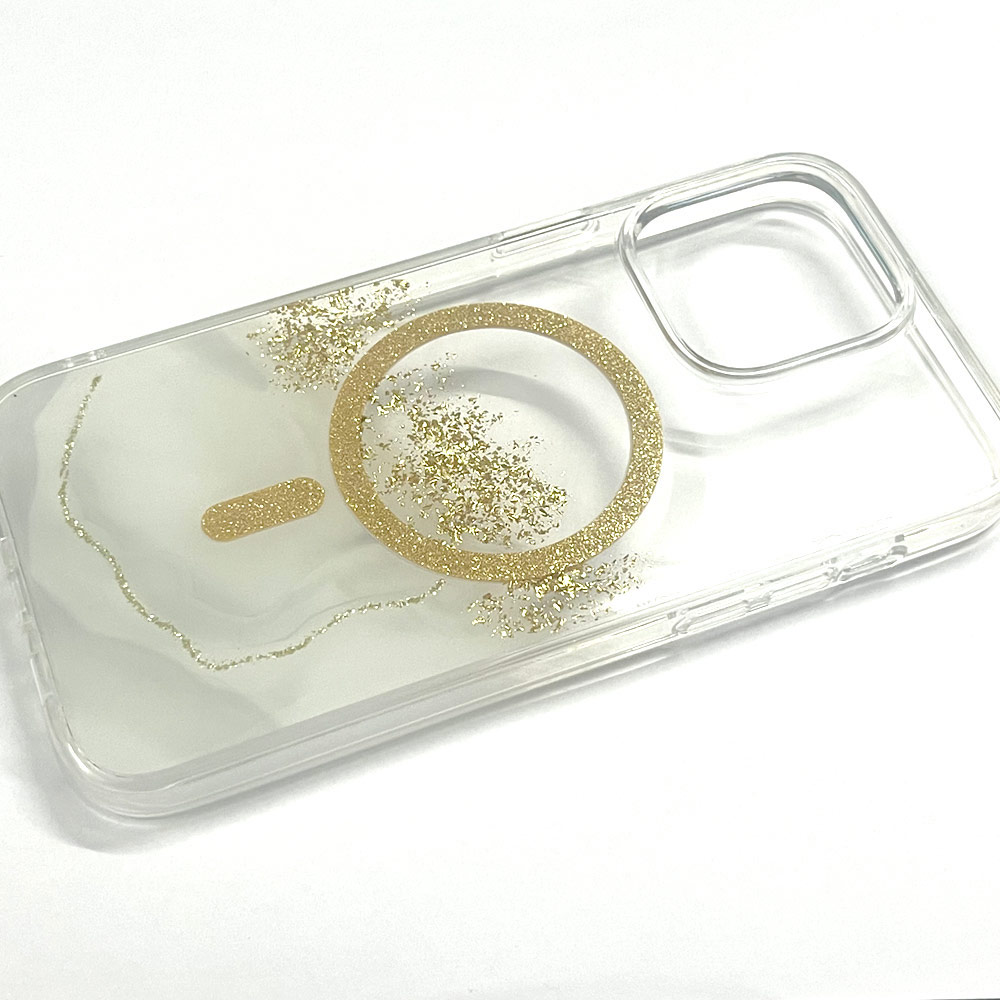 Picture of Apple iPhone 15 Pro Max 6.7 Case | Red Design Choices Starlight Shining Magnetic Magsafe Compatible Case for Apple iPhone 15 Pro Max 6.7 (Gold White Marble)