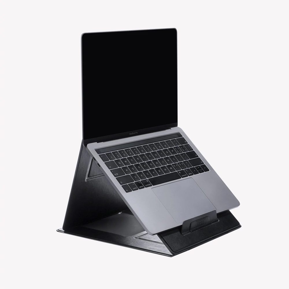 Picture of Apple MacBook Pro 13\" 2020  | MOFT Z Laptop Sit Stand Laptop Desk Stand Multiple Angle Adjustable Stand for Laptop Notebook at Home Office  (Gray)