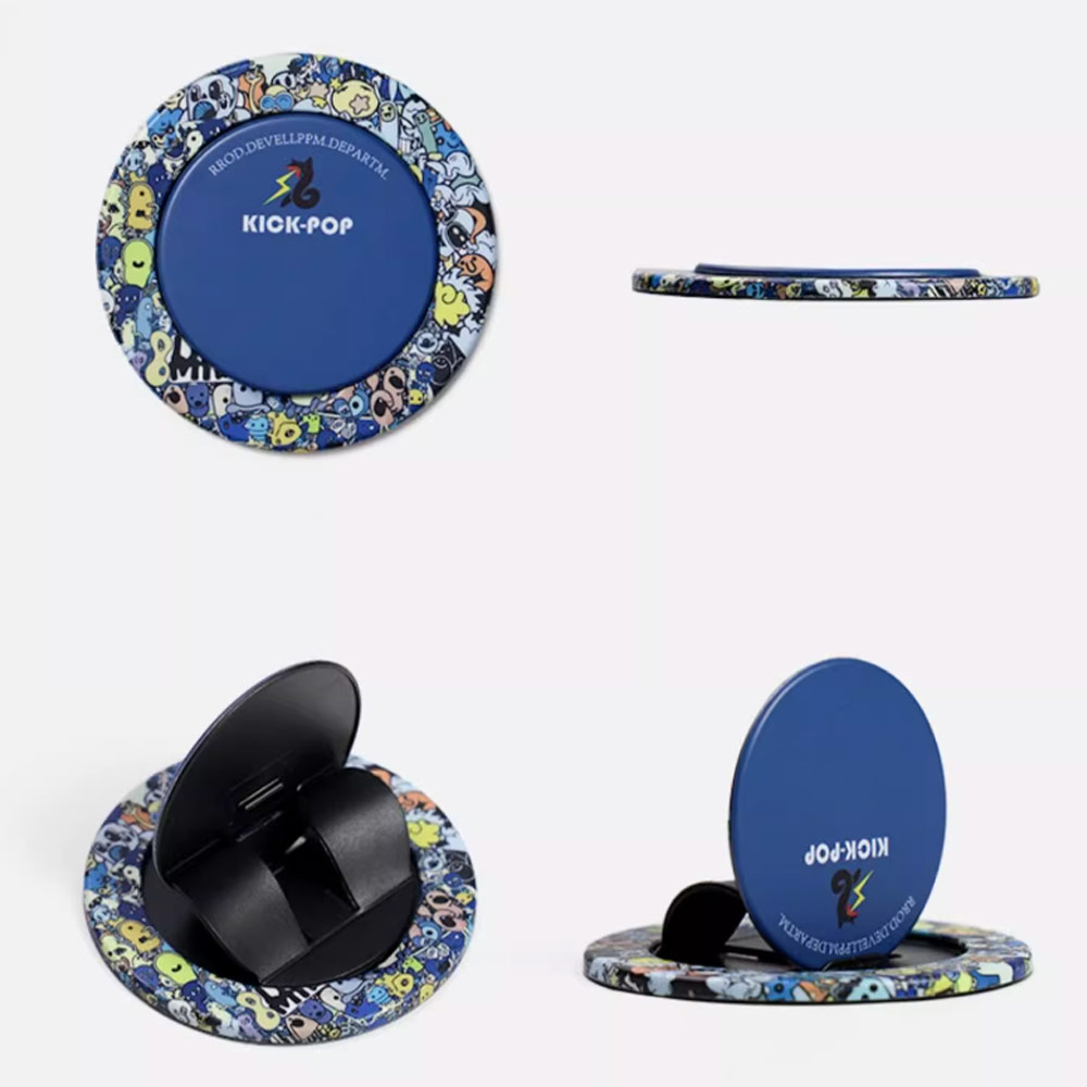 Picture of Kickpop Magnetic O Ring Grip Holder Stand Finger Grip Kickstand for Magnetic Device | Phone (Bear Blue)