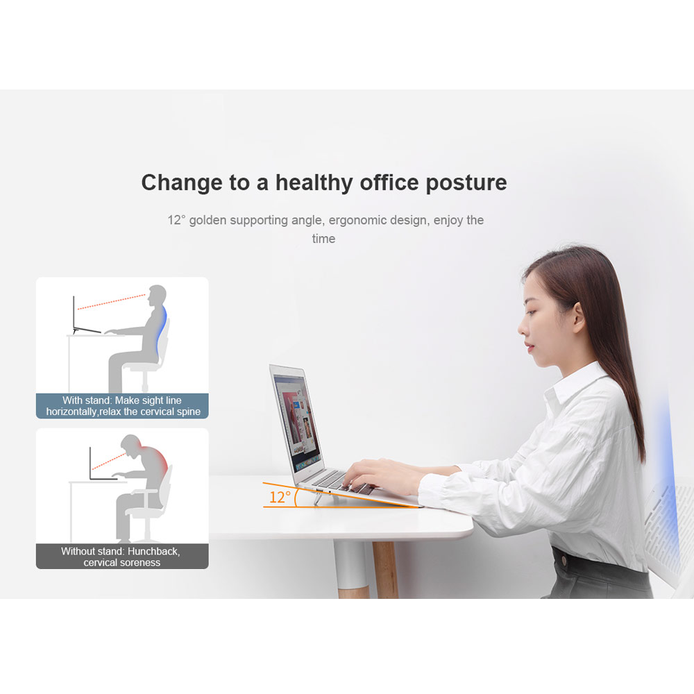 Picture of Nillkin Bolster Laptop Tablet Mini Stand Foldable Portable Stand Holder Heat Dissipation for Laptop Notebook (Black)