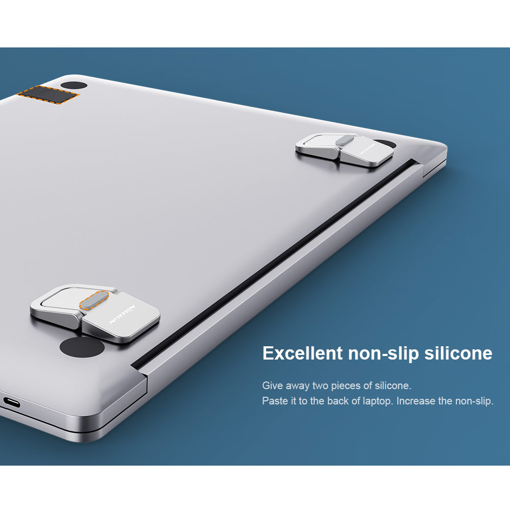 Picture of Nillkin Bolster Laptop Tablet Mini Stand Foldable Portable Stand Holder Heat Dissipation for Laptop Notebook (Black)