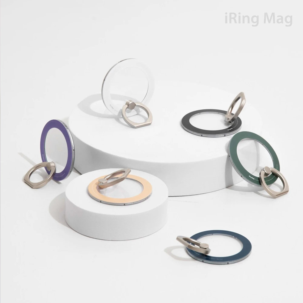 Picture of AAUXX iRing Mag Magnetic Ring Holder Phone Grip and Kickstand Stand Compatible with Magsafe (Ceramic White)