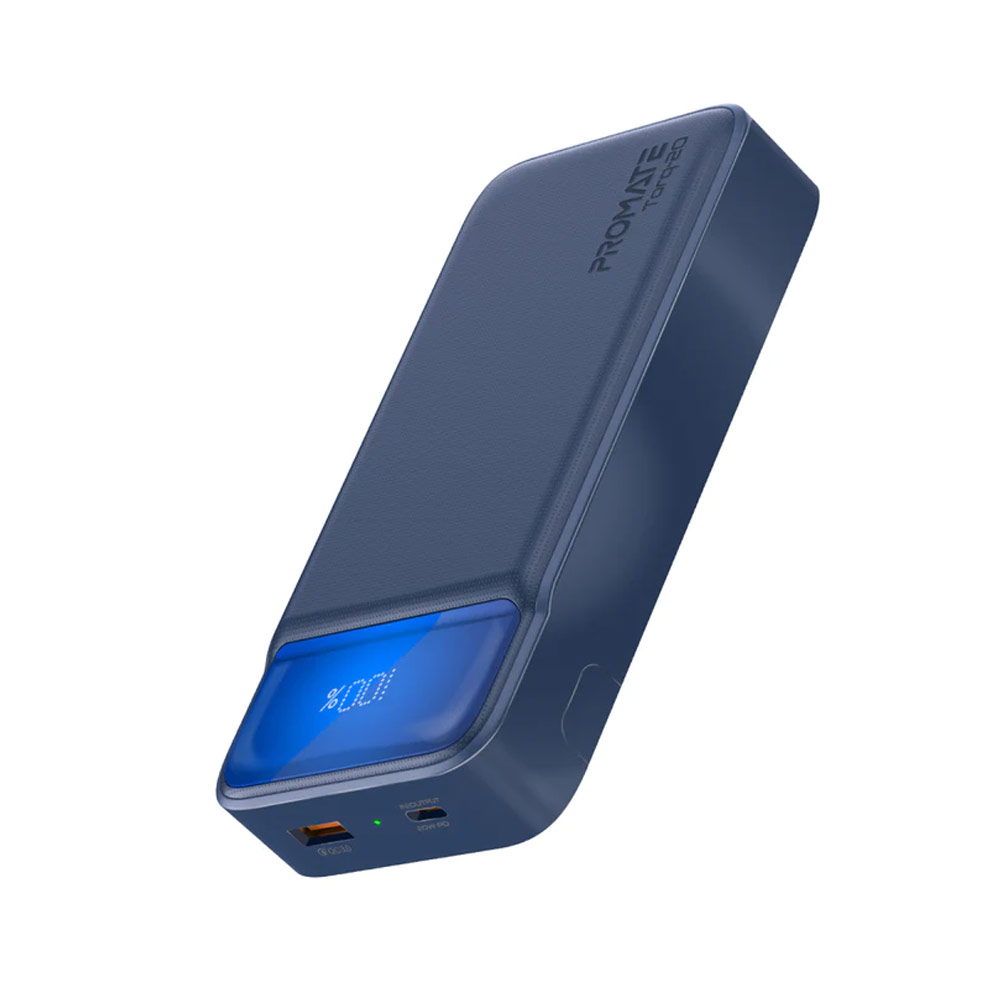 Picture of Promate 20000mAh Power Bank Powerbank 20W Power Delvey USB-C 18W QC3 USB-A with Kickstand Torq-20 (Blue)