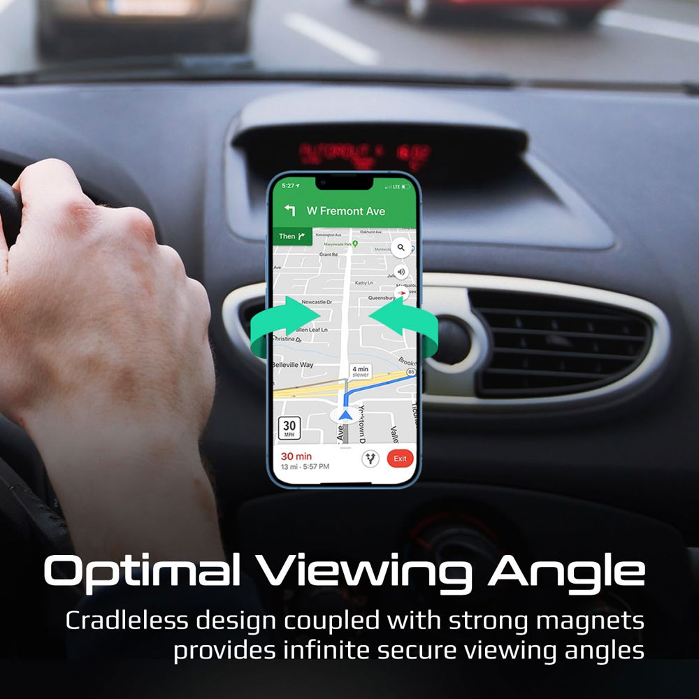 Picture of Promate Magnetic Air Con Vent 360 Degree Rotation Car Phone Holder Mount VentMag XL
