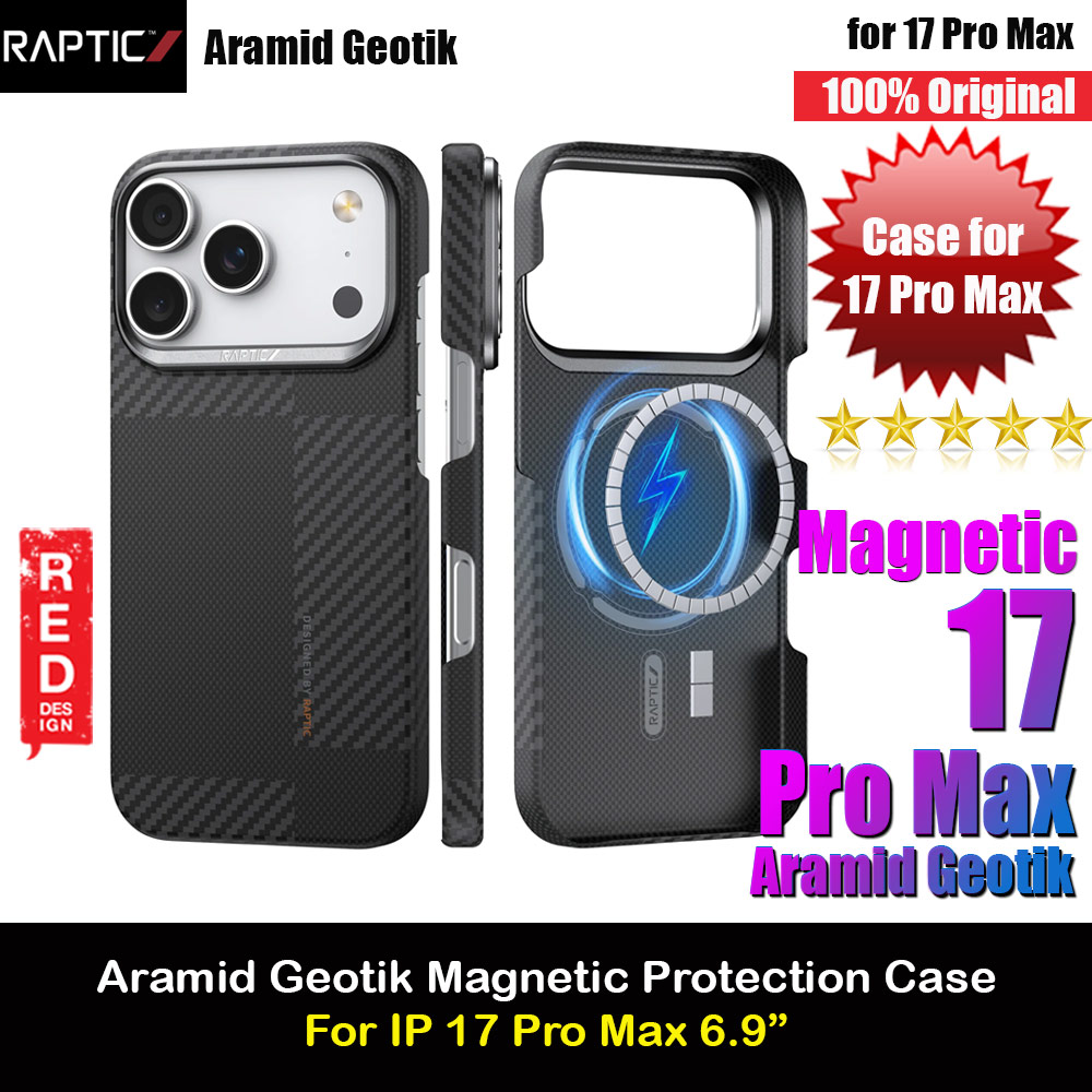 Picture of Raptic Aramid Fiber Geotik MgSafe Magnetic Compatible Drop Protection Case for iPhone 17 Pro Max 6.9 (Mondrain) Apple iPhone 17 Pro Max 6.9- Apple iPhone 17 Pro Max 6.9 Cases, Apple iPhone 17 Pro Max 6.9 Covers, iPad Cases and a wide selection of Apple iPhone 17 Pro Max 6.9 Accessories in Malaysia, Sabah, Sarawak and Singapore 