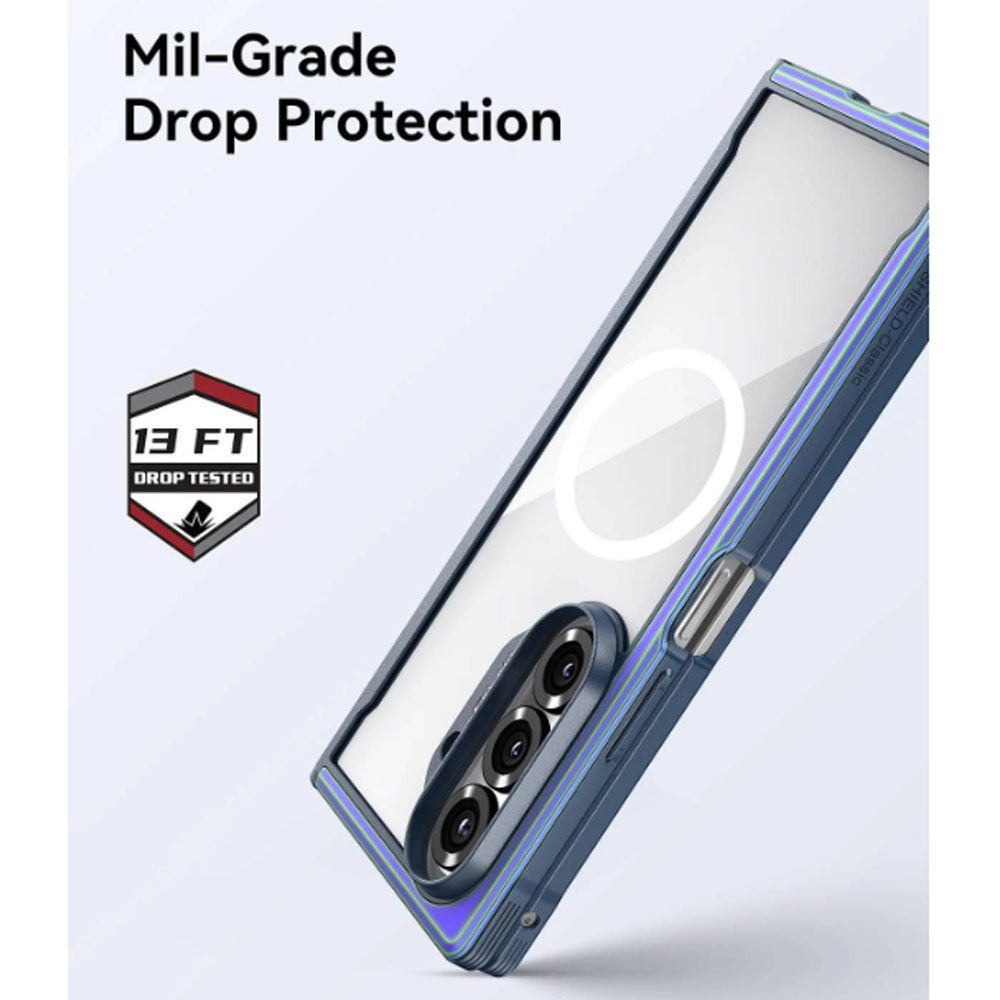 Picture of Samsung Galaxy Z Fold 7 Case | Raptic Galaxy Z Fold7 Shield Classic Magnetic Compatible Case for Galaxy Z Fold 7 (Iridescent)