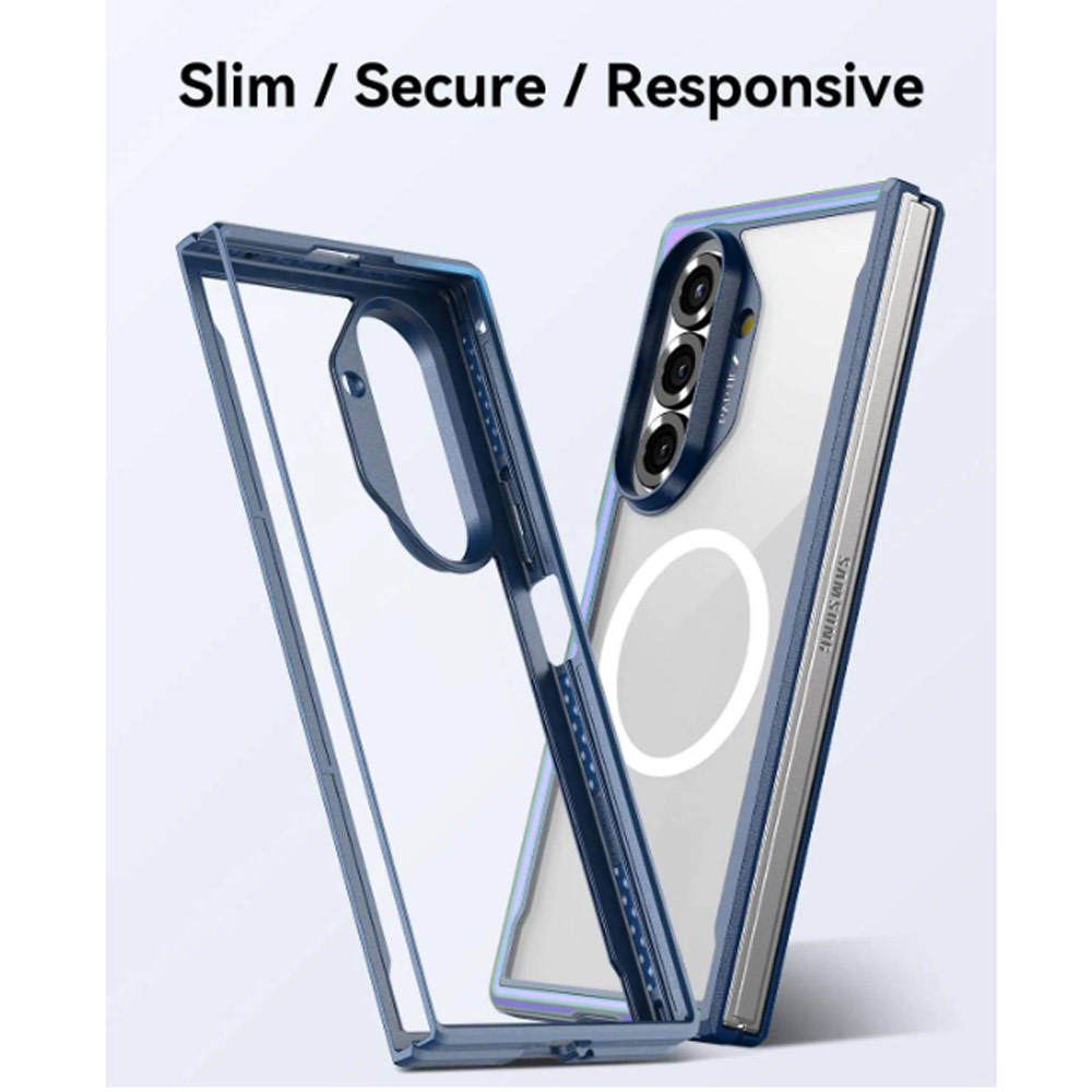 Picture of Samsung Galaxy Z Fold 7 Case | Raptic Galaxy Z Fold7 Shield Classic Magnetic Compatible Case for Galaxy Z Fold 7 (Iridescent)