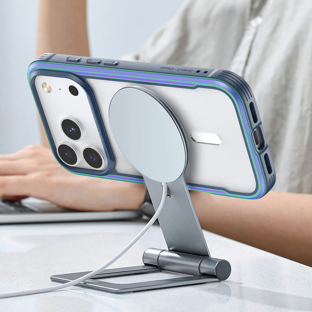 Picture of Apple iPhone 17 Pro 6.3 Case | Raptic Shield Classic MgSafe Magnetic Compatible Drop Protection Case for iPhone 17 Pro 6.3 (Iridescent)