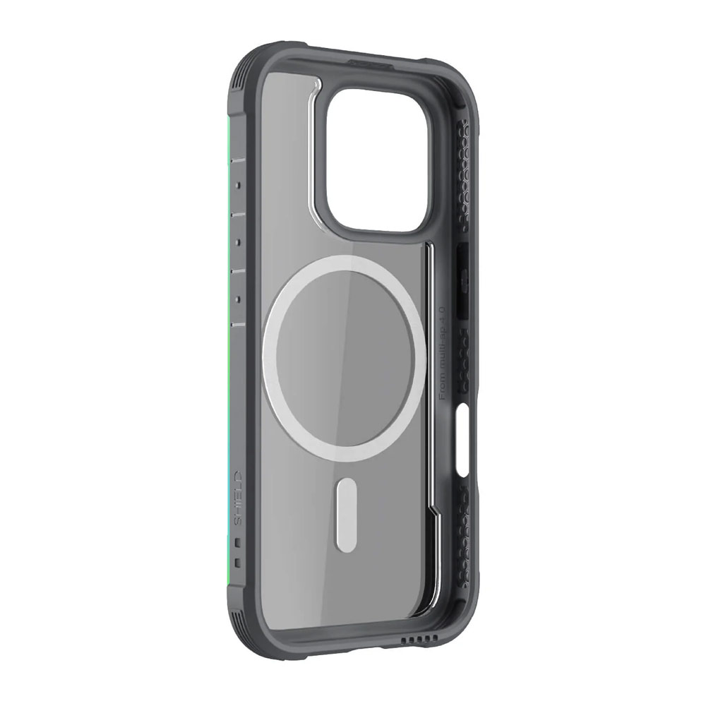 Picture of Apple iPhone 16 Pro 6.3 Case | Raptic Shield MgSafe Magnetic Compatible Tough Metal Frame Protection Case for iPhone 16 Pro 6.3 (Iridescent)