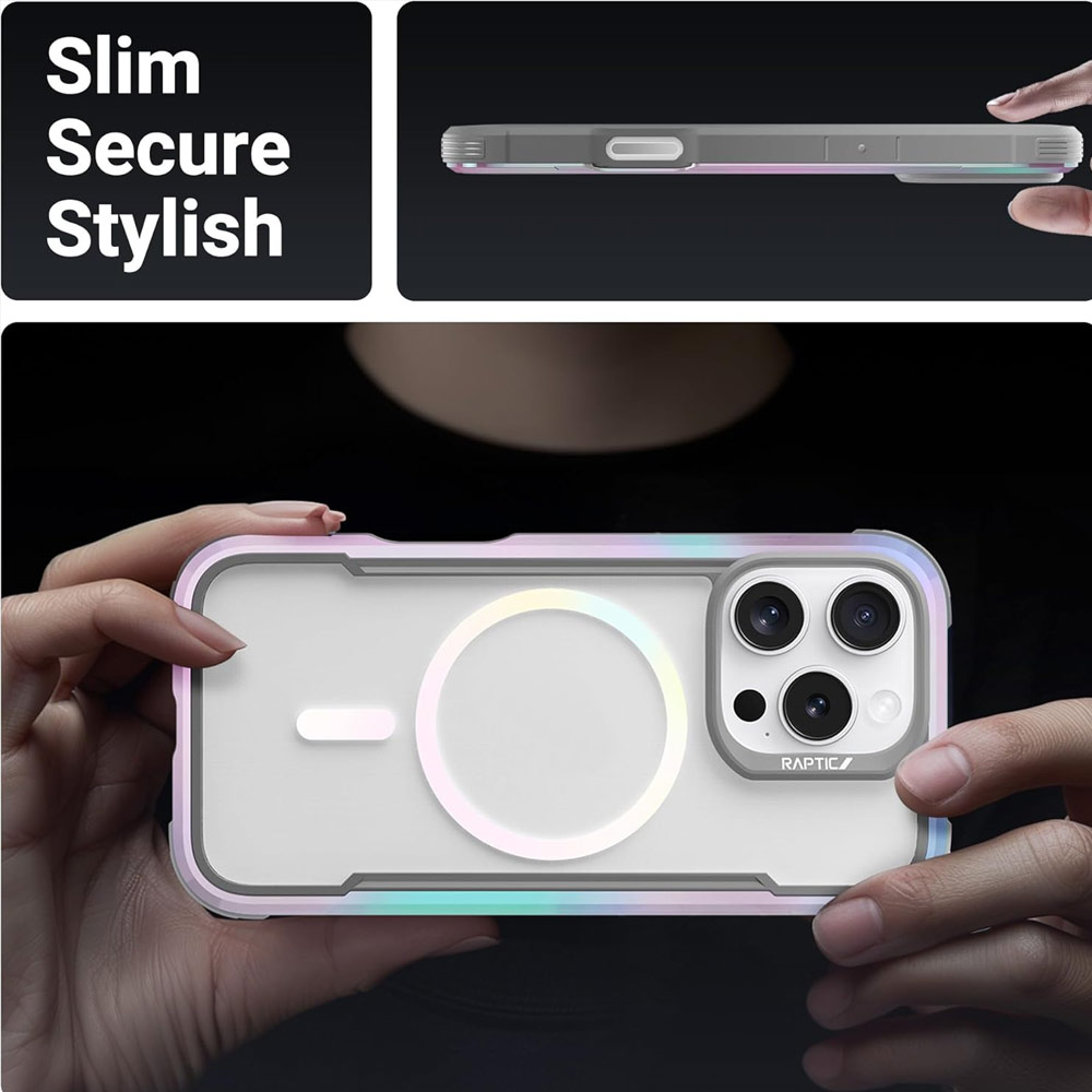 Picture of Apple iPhone 16 Pro 6.3 Case | Raptic Shield 2.0 MgSafe Magnetic Compatible Drop Protection Case for iPhone 16 Pro 6.3 (Quartz)