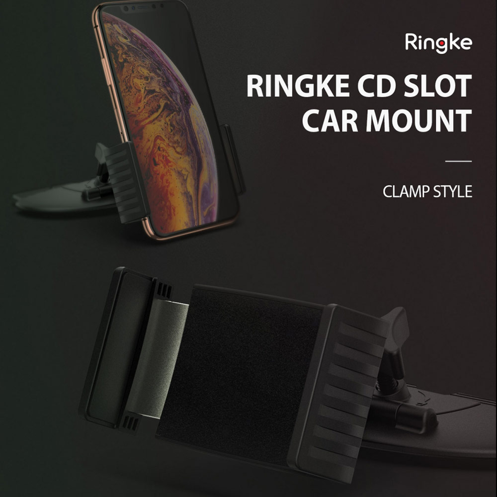 Picture of Ringke CD Player Slot Car Clamp Mount for Smartphone (Black)