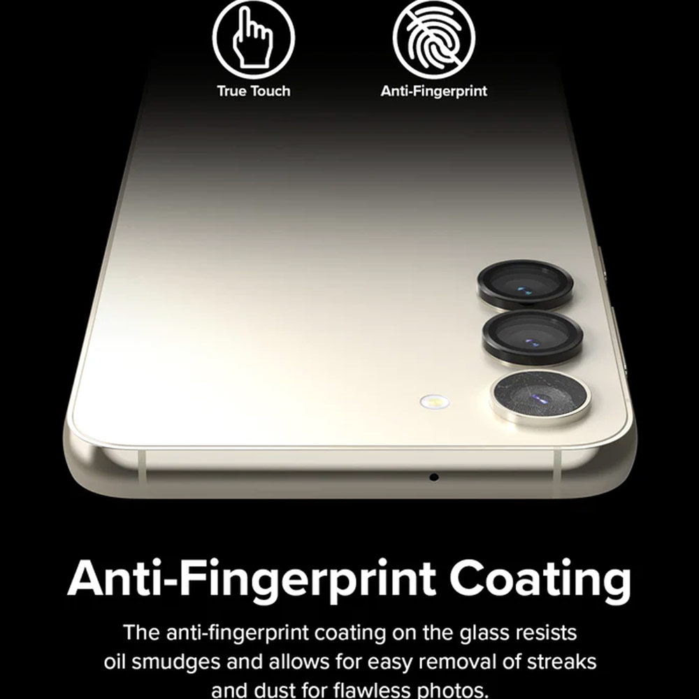 Picture of Samsung Galaxy S23 Plus | Ringke Camera Lens Frame Glass Protector with Easy Installation for Samsung Galaxy S23 6.1 S23 Plus 6.6 (Black)