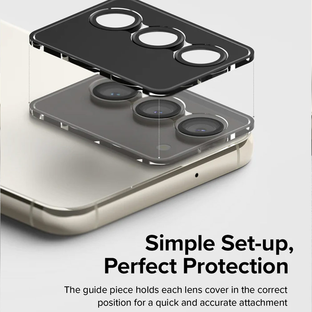 Picture of Samsung Galaxy S23 Plus | Ringke Camera Lens Frame Glass Protector with Easy Installation for Samsung Galaxy S23 6.1 S23 Plus 6.6 (Black)