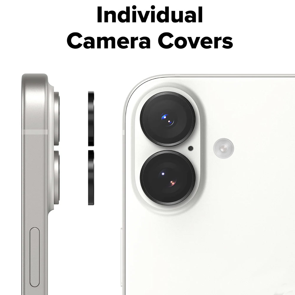 Picture of Apple iPhone 17 6.3  | Ringke Camera Lens Frame Glass Protector with Easy Installation for iPhone 17 6.3 (Black)