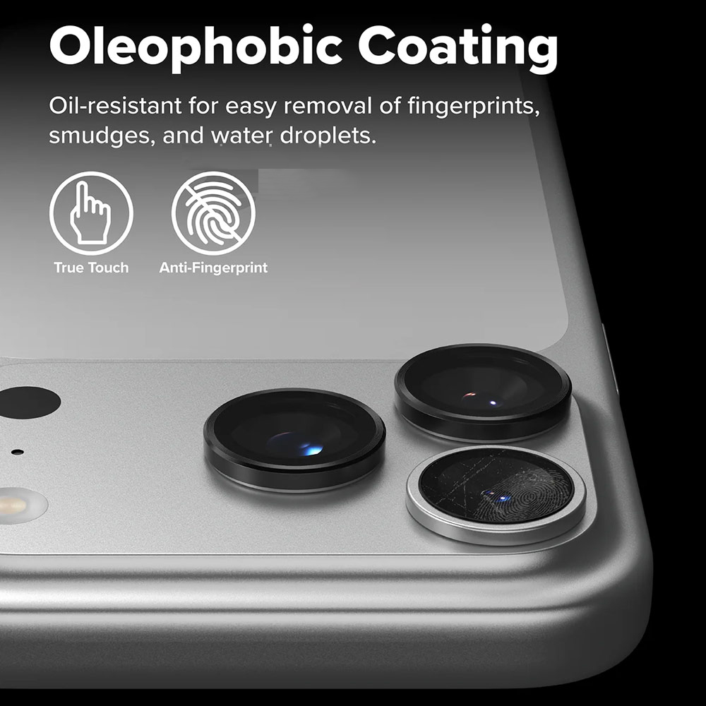 Picture of Apple iPhone Air 6.5  | Ringke Camera Lens Frame Glass Protector with Easy Installation for iPhone Air 6.5 (Black)