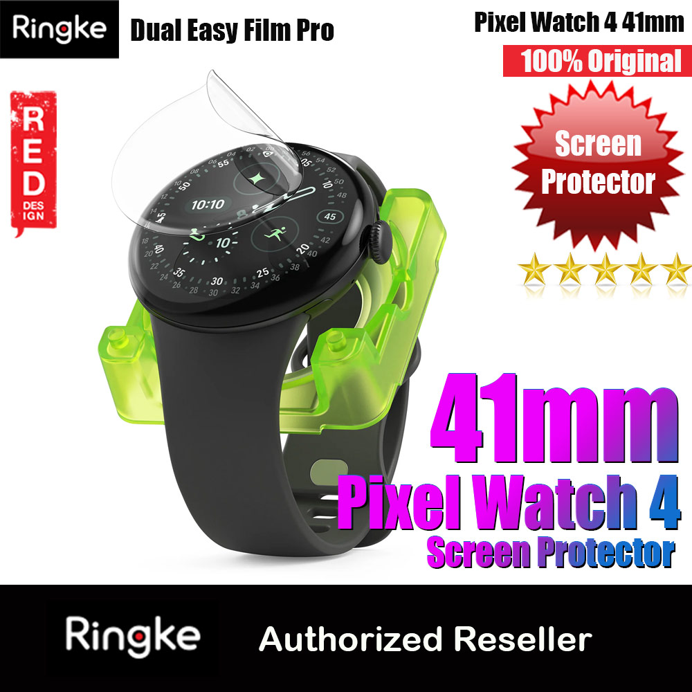 Picture of Ringke Screen Protector Dual Easy Film Pro High Quality EPU Self Healing Anti Finger Print Soft Screen Protector for Google Pixel Watch 4 41mm (Clear) 2pcs Google Pixel Watch 41mm- Google Pixel Watch 41mm Cases, Google Pixel Watch 41mm Covers, iPad Cases and a wide selection of Google Pixel Watch 41mm Accessories in Malaysia, Sabah, Sarawak and Singapore 