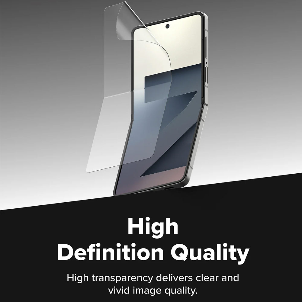 Picture of Samsung Galaxy Z Flip 7 Screen Protector | Ringke Screen Protector Dual Easy Film Interior Screen Protector for Samsung Galaxy Z Flip 7 (2pcs Pack)