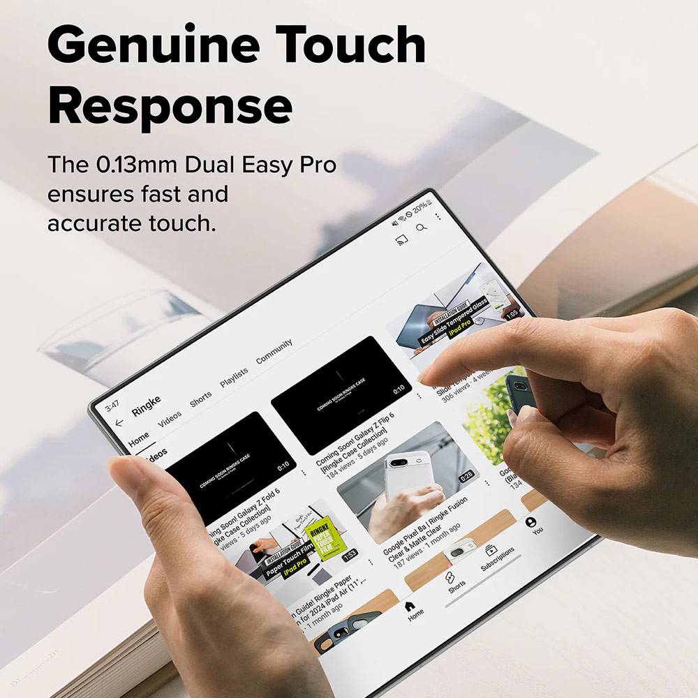 Picture of Samsung Galaxy Z Fold 7 Screen Protector | Ringke Screen Protector Dual Easy Film Interior Screen Protector for Samsung Galaxy Z Fold 7 (2pcs Pack)