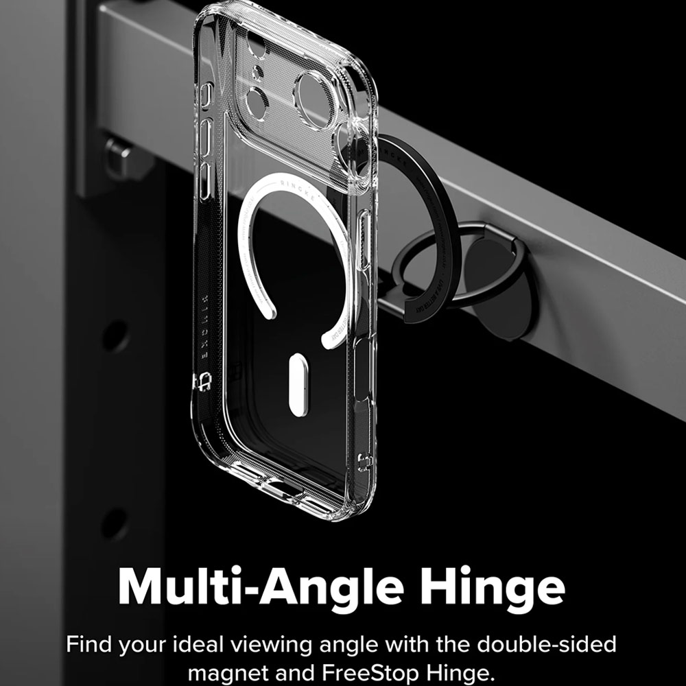 Picture of Ringke Dual Magnetic Smart Holder Phone Grip and Kickstand Stand Zinc Alloy (Black)