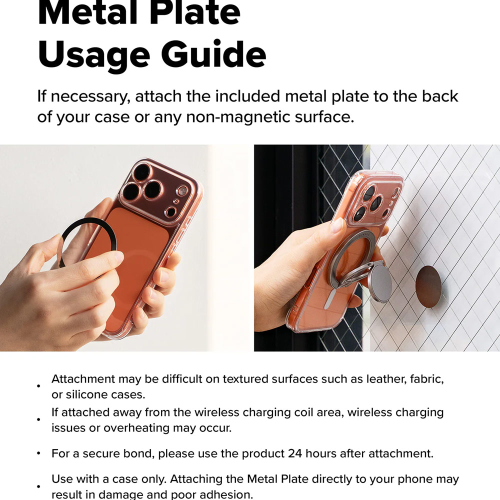 Picture of Ringke Dual Magnetic Smart Holder Phone Grip and Kickstand Stand Zinc Alloy (Satin Silver)