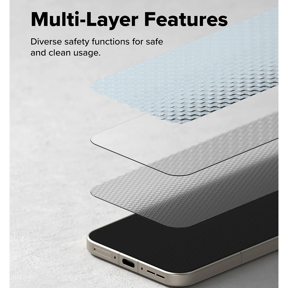 Picture of OnePlus 15 Screen Protector | Ringke Easy Slide Tempered Glass Screen Protector for OnePlus 15 (2 Pack)