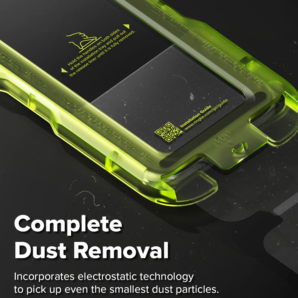 Picture of Apple iPhone Air 6.5 Screen Protector | Ringke Easy Slide Tempered Glass Screen Protector for iPhone Air 6.5 (Clear) 2pcs