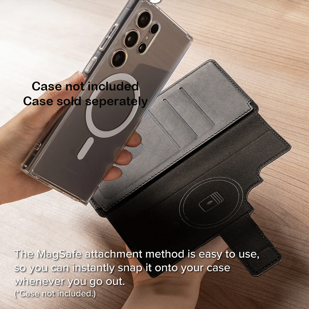 Picture of Samsung Galaxy S25 Ultra | Ringke Folio Grip Wallet Magnetic Flip Cover Card Holder for Samsung Galaxy S25 Ultra (Black)