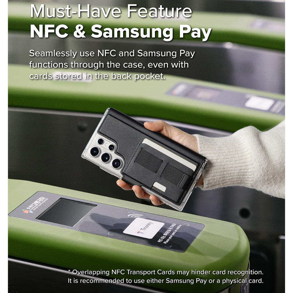 Picture of Samsung Galaxy S25 Ultra | Ringke Folio Grip Wallet Magnetic Flip Cover Card Holder for Samsung Galaxy S25 Ultra (Black)