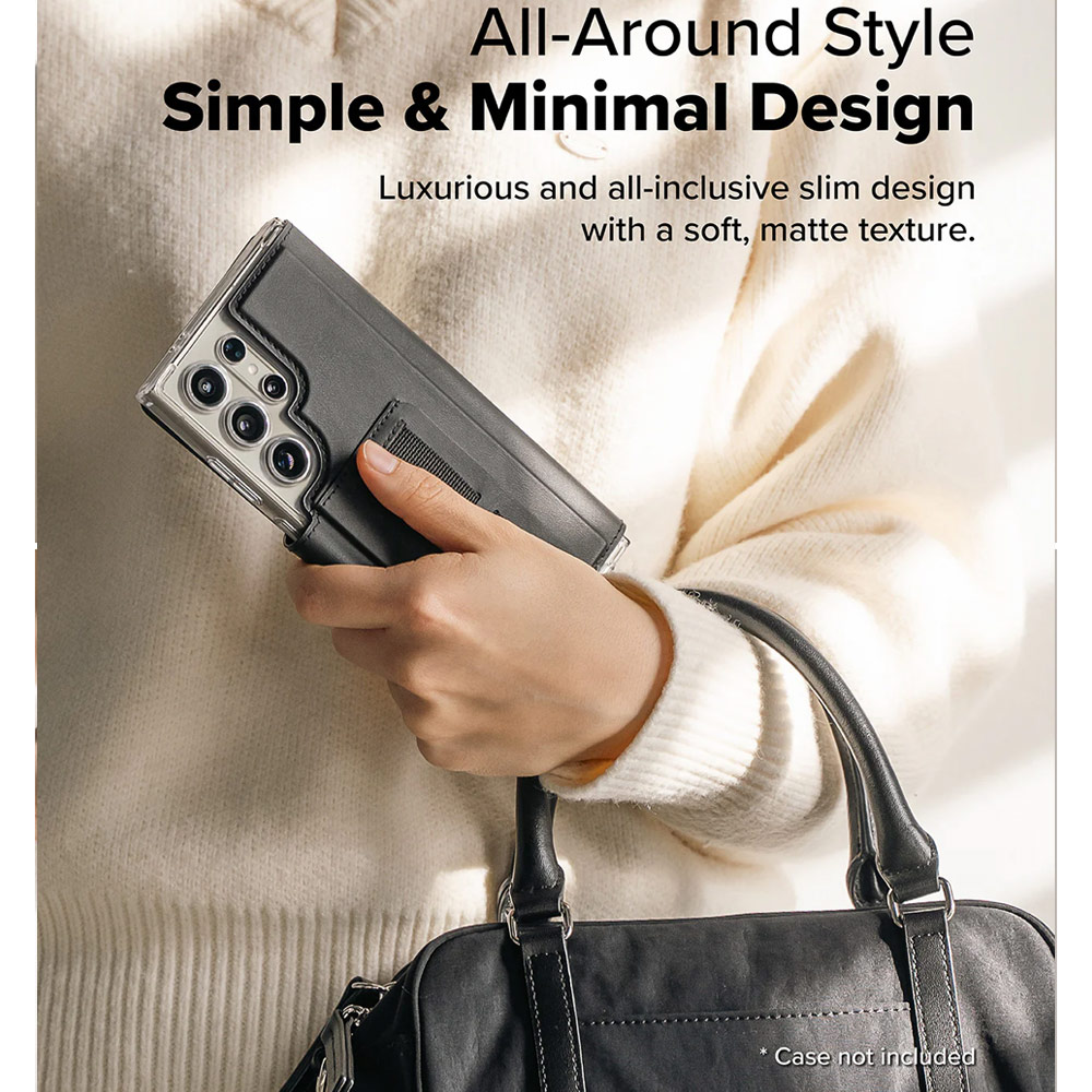 Picture of Samsung Galaxy S25 Ultra | Ringke Folio Grip Wallet Magnetic Flip Cover Card Holder for Samsung Galaxy S25 Ultra (Black)